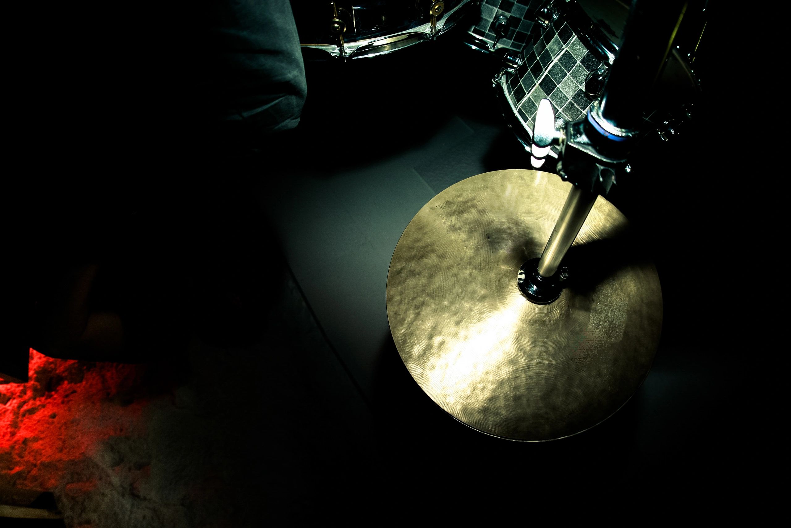 Drum kit and music performance detail